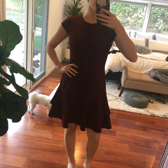 Eliza J Maroon Cap Sleeve Dress - Picture 1 of 1